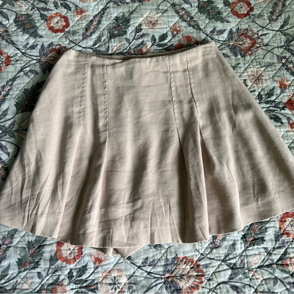 Elegant Cream Women's Skort ZARA